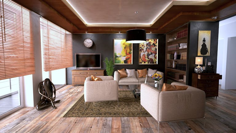 Inviting living room interior featuring modern design with cozy furnishings and stylish decor.