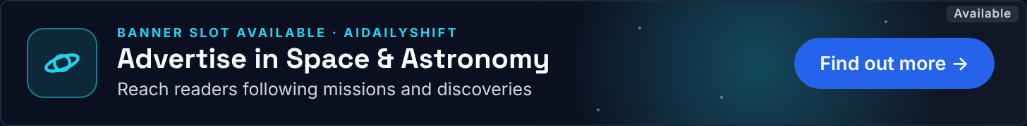 Advertise in Space & Astronomy – banner slot available, see ad options